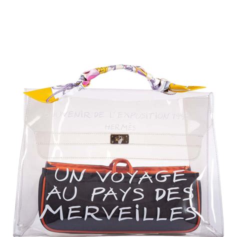 hermes vinyl souvenir de l exposition kelly transparent|HERMES Vinyl Souvenir De L'Exposition Kelly Transparent .